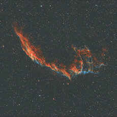 NGC 6992 in constellation Cygnus.