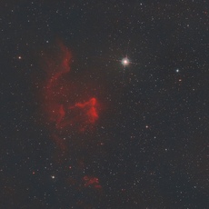 IC 63 - Known as the Ghost Nebula in constellation Cassiopeia.