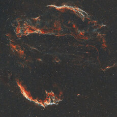 NGC 6960, NGC 6992 & The Pickerings Triangle in constellation Cygnus.